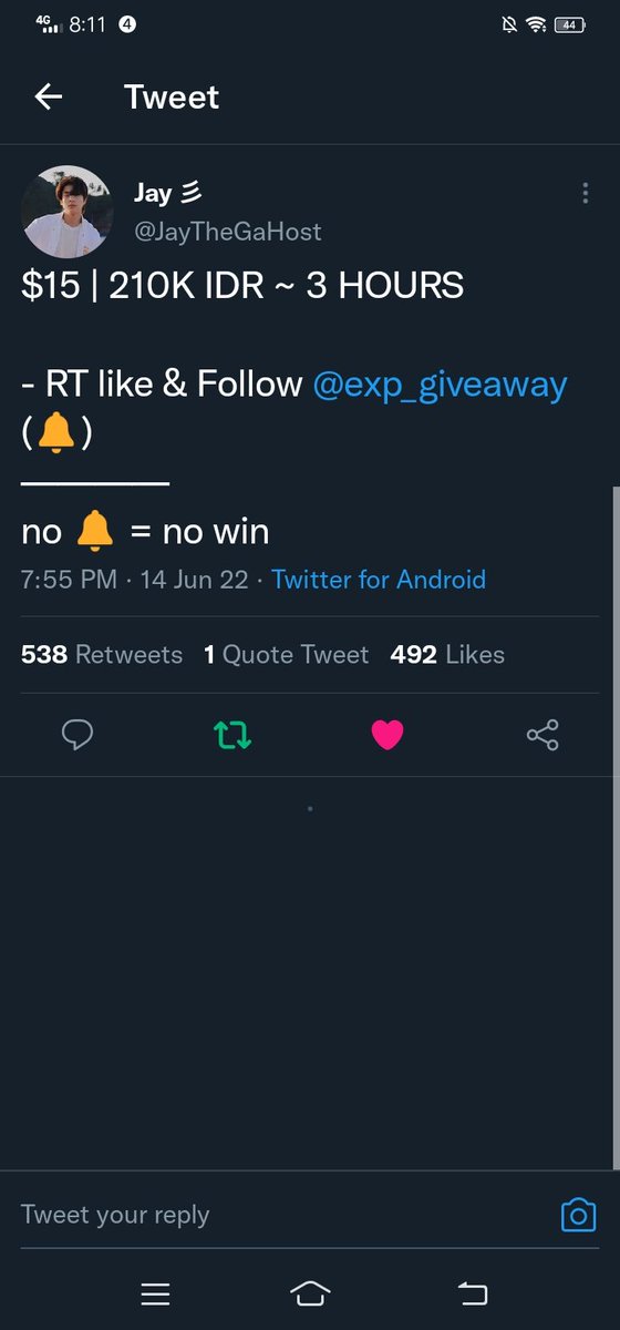 ajabigwinsapril's tweet photo. @JayTheGaHost @exp_giveaway Done https://t.co/AJr08TAOky