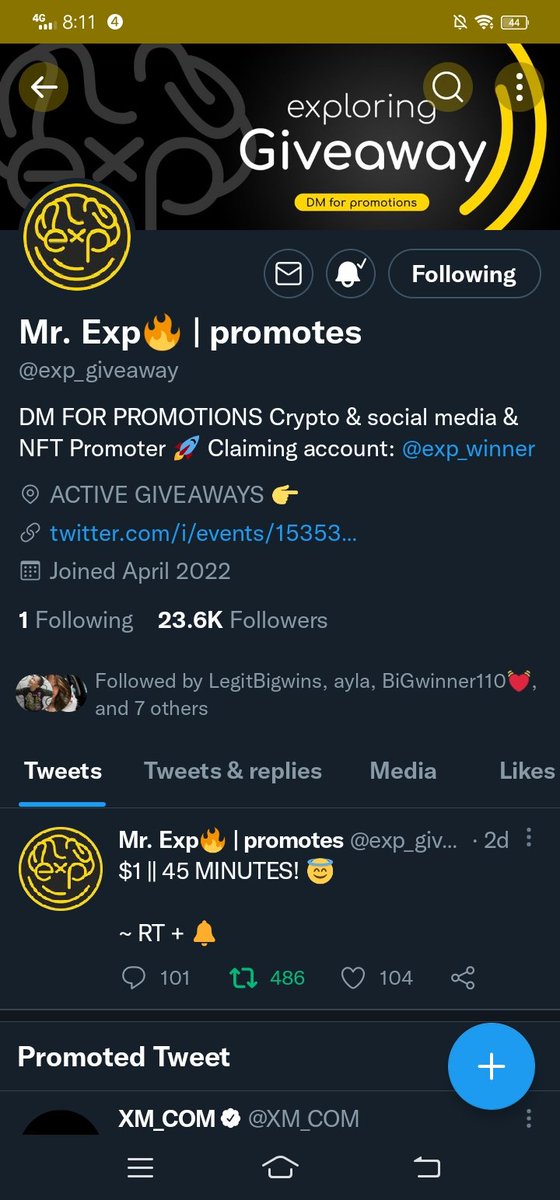 ajabigwinsapril's tweet photo. @JayTheGaHost @exp_giveaway Done https://t.co/AJr08TAOky