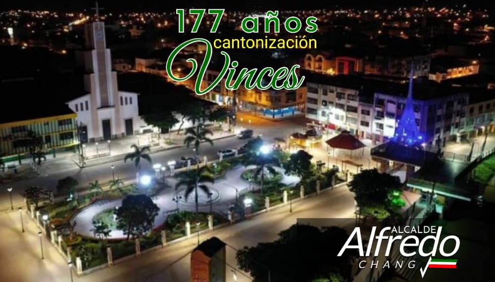 AlfredoChangEc's tweet photo. 🤝 Mi saludo fraterno a Vinces " París Chiquito",  por sus 177 años de cantonizaciòn, tierra fecunda de gente amable y trabajadora.

¡Viva Vinces! https://t.co/yV0VJL7ZzJ