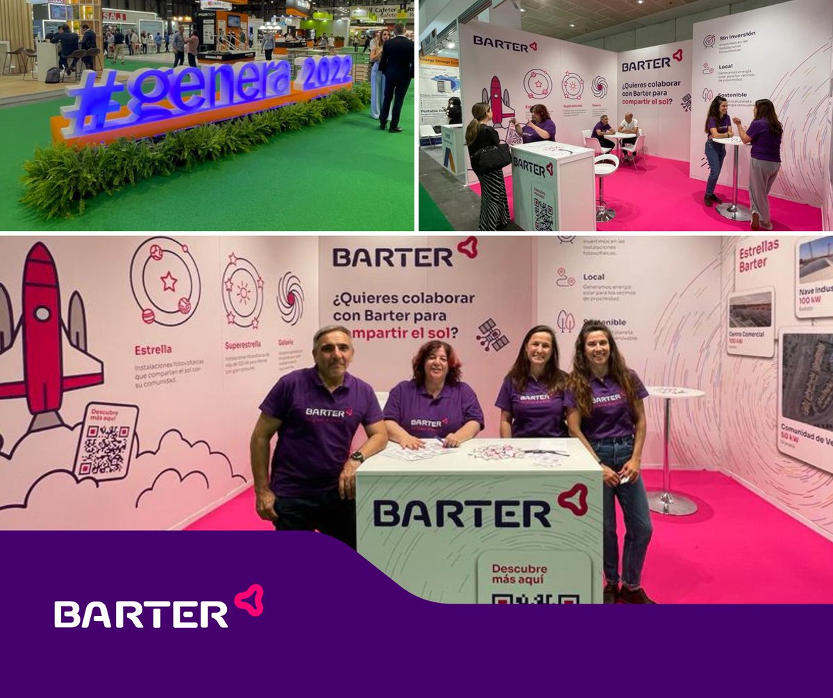BarterEnergy's tweet photo. Hoy os esperamos en la feria @FeriaGenera. Estaremos hasta el 📅 16 de junio.
¡Ven a vernos en nuestro 📍 Stand Nº 10H04 (Pabellón 10)! Estaremos encantados de resolver todas tus dudas. 😉.
#CompartimosElSol 

🌍https://t.co/1v4uf15geF https://t.co/5Tgq2CFj42