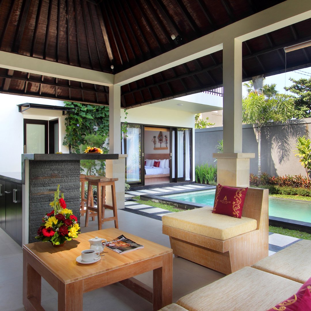 Agata Villas, Seminyak, Bali | 3/4/5 nights starting at ₹56,399 for 4 Adults with taxes

Click here to view deal:
bit.ly/AgataBali_View…

#fabgetaways #agatavillasbali #bali #balilife #baligetaway #baliindonesia #luxuryhotels #balihoneymoon #poolvilla #seminyak #villa #bali2022