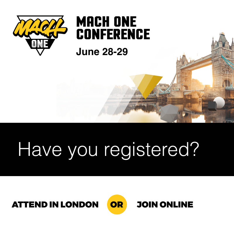 MACHAlliance's tweet image. MACH ONE is only TWO WEEKS away! Attend in person or online FREE (June 28-29th in London). The only place to gain valuable insights from over 30 speakers and 25 brands leading the way with modern #tech.

Register here: machalliance.org/mach-one

#MACHONE #techevents #MACH