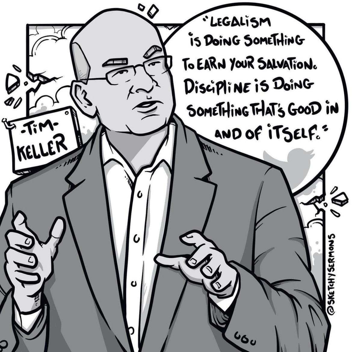 TampaCovenant's tweet photo. "Legalism is doing something to earn your salvation. Discipline is doing something that’s good in and of itself." - Tim Keller
#tampacovenant #tampa #tampachurch #jesus #gospel #reformed #presbyterian #timkeller #sketchysermons #epc #churchlife #quotes #quoteoftheday  #qotd https://t.co/dscTUsqVn4