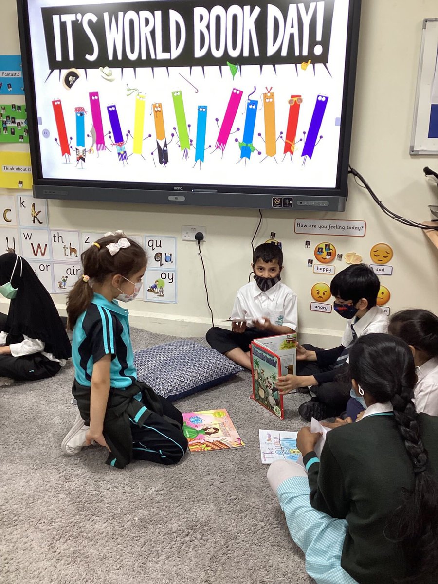 My story “Today Is My Birthday” was read and discussed by year 3 students @ Nord Anglia International School Al Khor in Qatar, during the “World Book Day”🤩. Children brought stories from home and read them to their classmates!