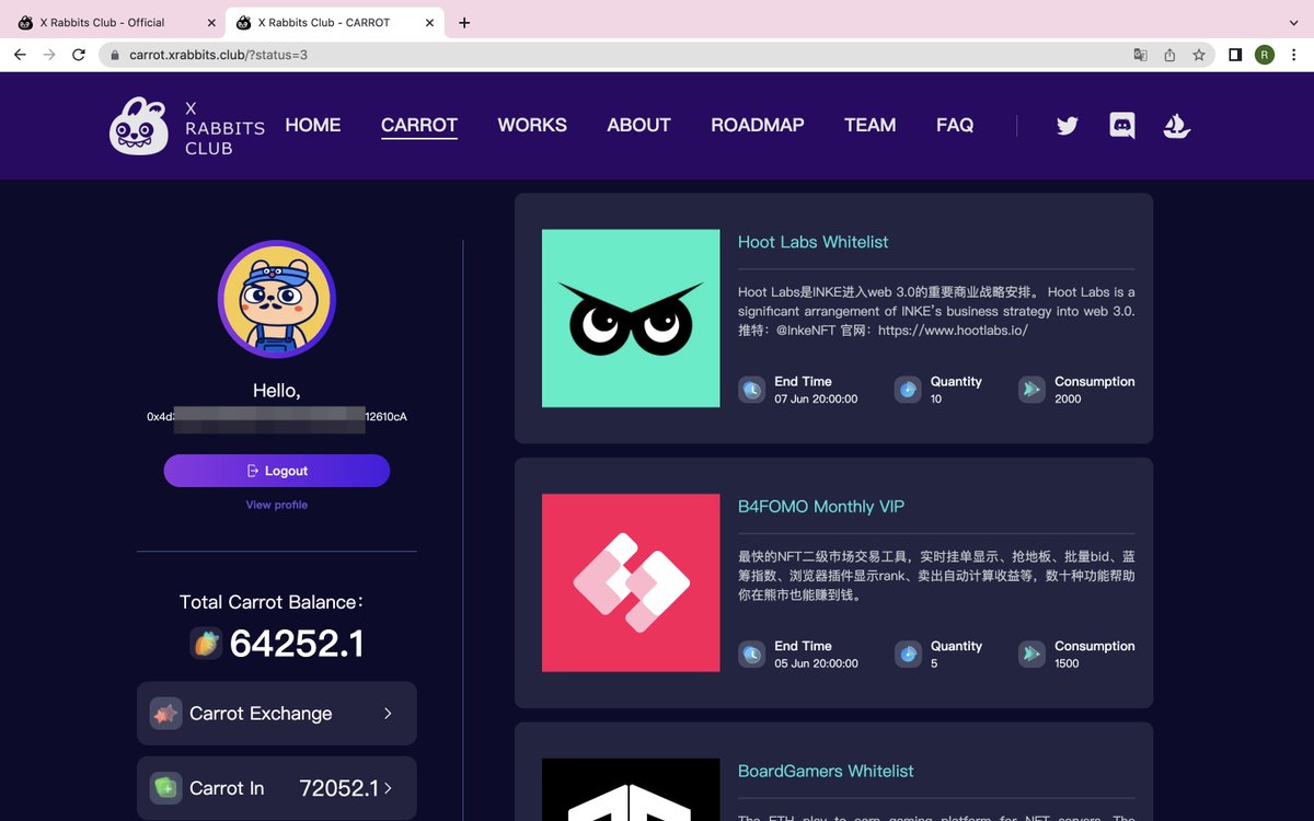 X Rabbits Club tweet media