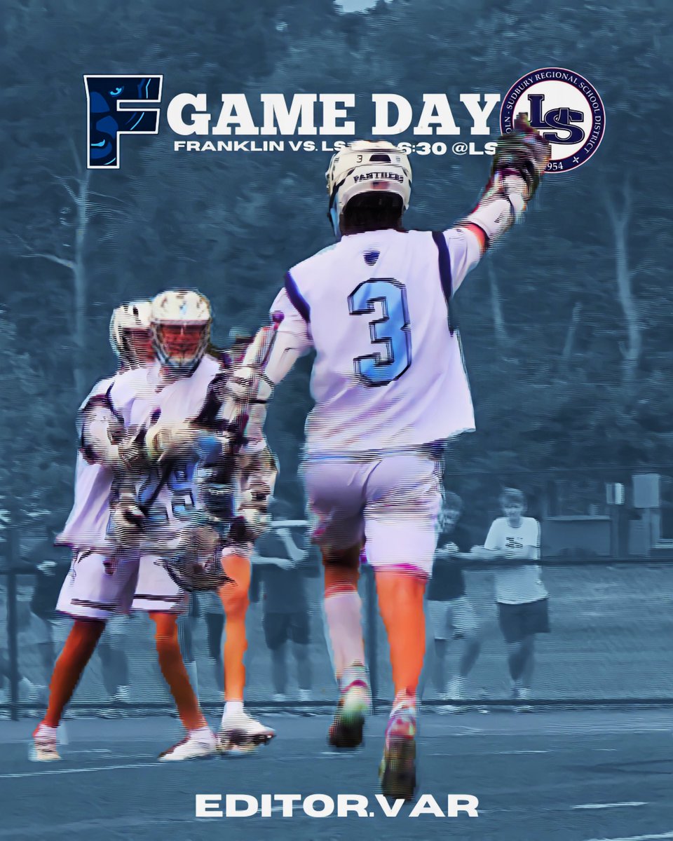 Game Day
Franklin takes on LS at 6:30
Be There &amp; Show Some #PantherPride 

<a href="/Franklin_Lax/">Franklin Lacrosse</a> <a href="/FranklinHSLax/">FHS Boys Lacrosse</a> <a href="/FHSSports/">FranklinAthletics</a>