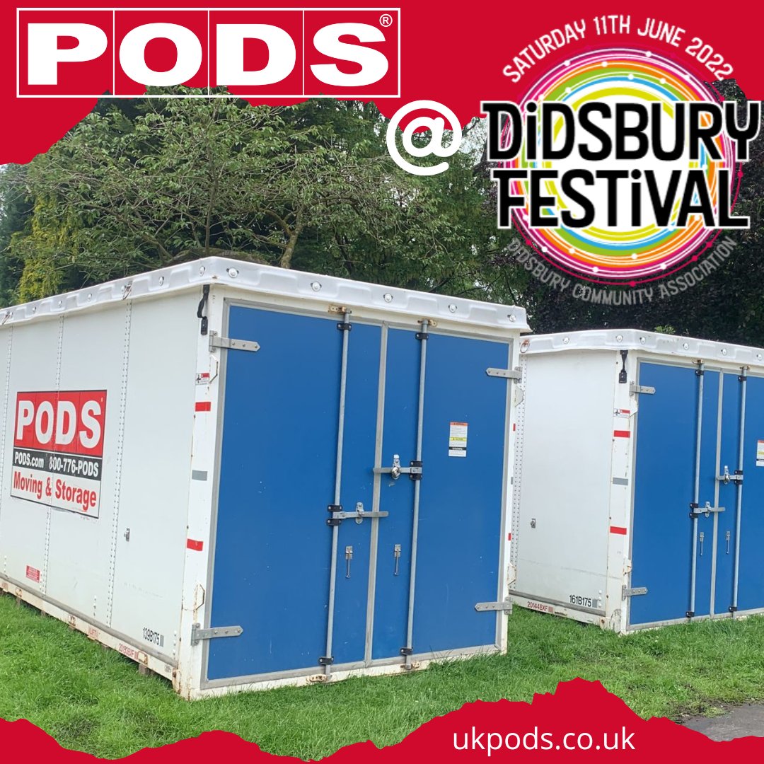 PODS_UK's tweet photo. So happy to be able to provide much needed storage at The #DidsburyFestival again this year!
@didsburyfest @didsburytraders @DidsburyPark @didsburylife
#festival #onsitestorage #eventstorage #festivalstorage #containerstorage #PODS #manchester #didsbury #didsburylife https://t.co/aXDYHQTc9X