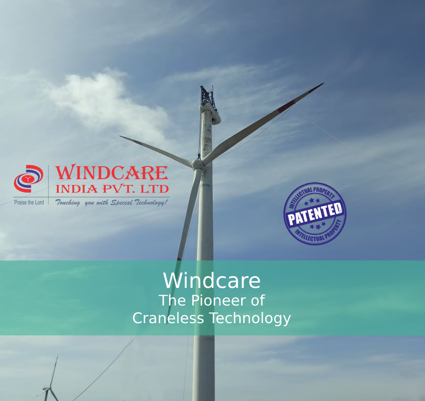 Windcareindia's tweet image. A magnificent pic from the work spot of our Rotor lowering and rising work of a 1.25 MW machine using our Craneless Technology by our successful team @ Maharashtra.

#windcare #cranelesstechnology #componentreplacement #windenergy #serviceproviders