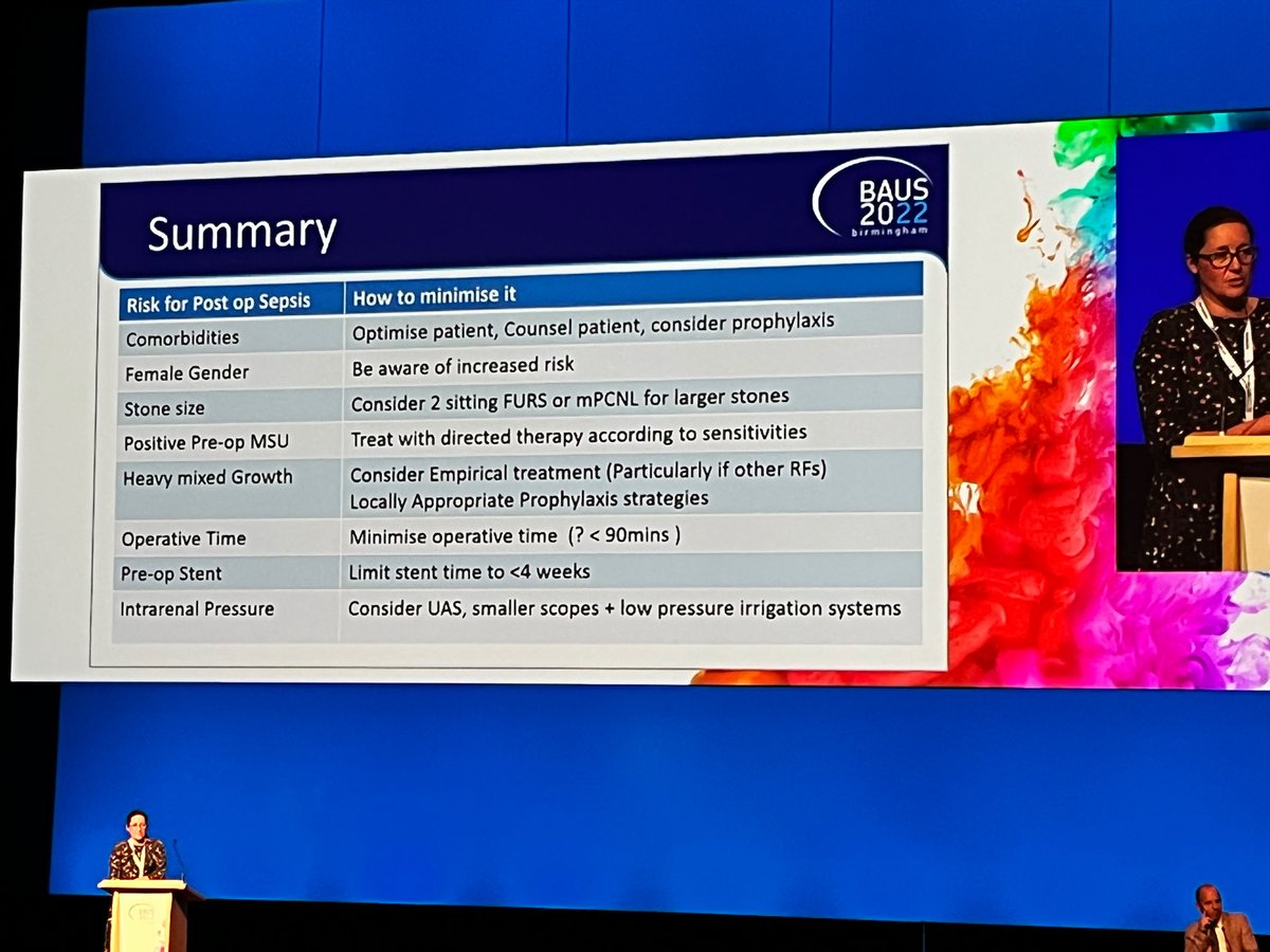 Minimising sepsis post-URS #BAUS2022
