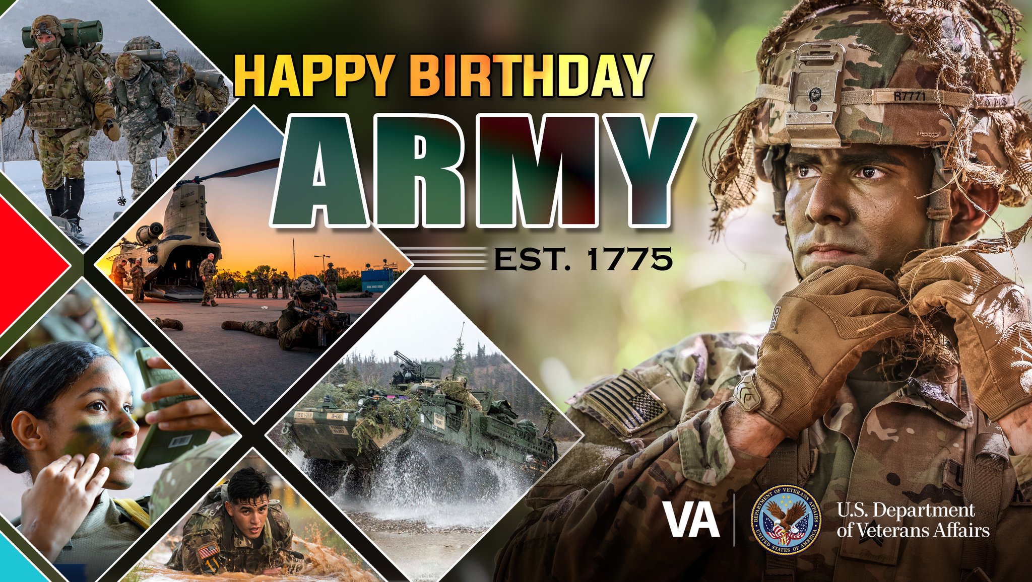 Veterans affairs on twitter happy 247th birthday to the usarmy on