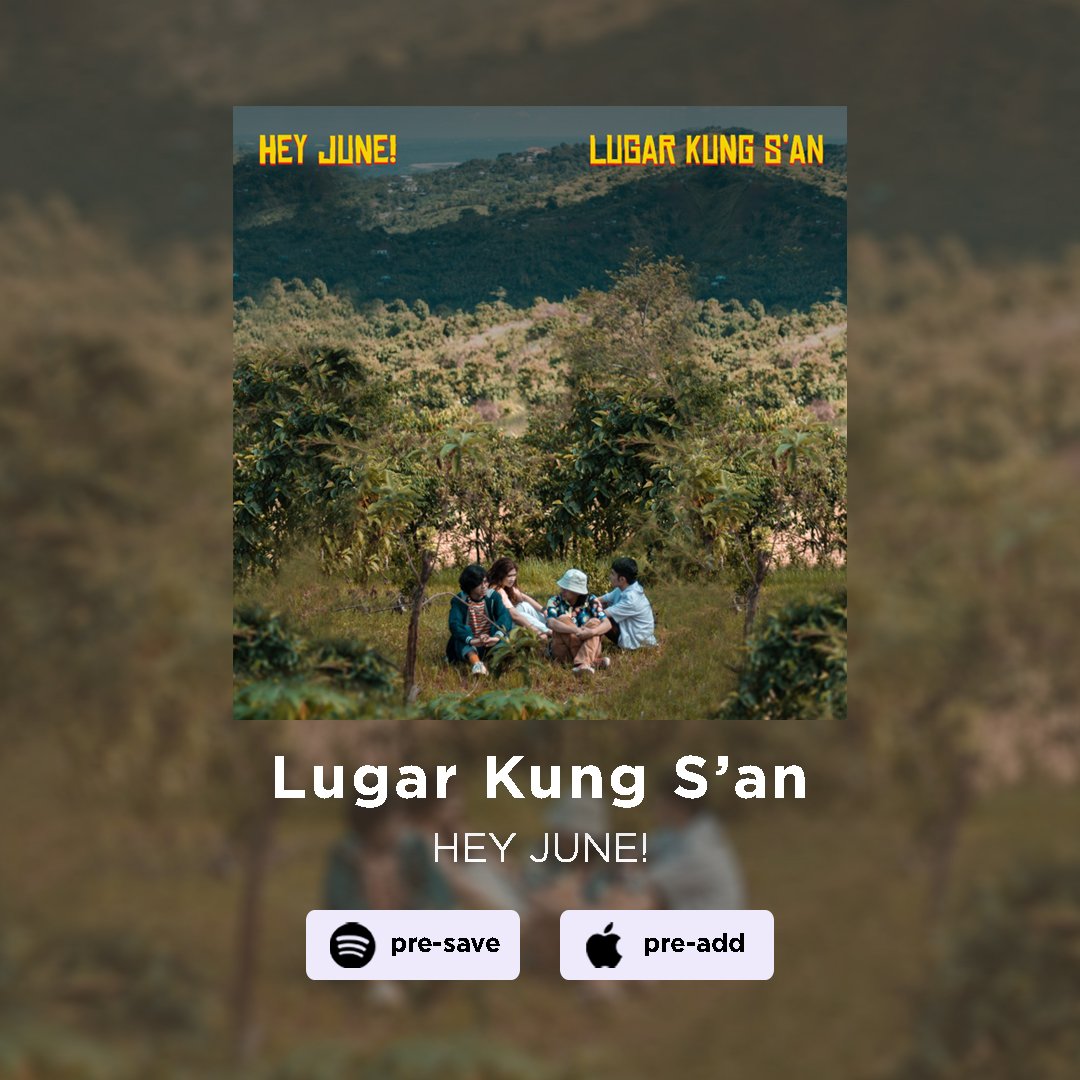 soupstarmusic's tweet photo. 06.24.2022

Pre-save @heyjunemusic's "Lugar Kung S'an" here:  https://t.co/HgVZEngO3B

#HeyJune #LugarKungSan #SoupstarMusic #WarnerMusicPH https://t.co/7ckH4guE9R
