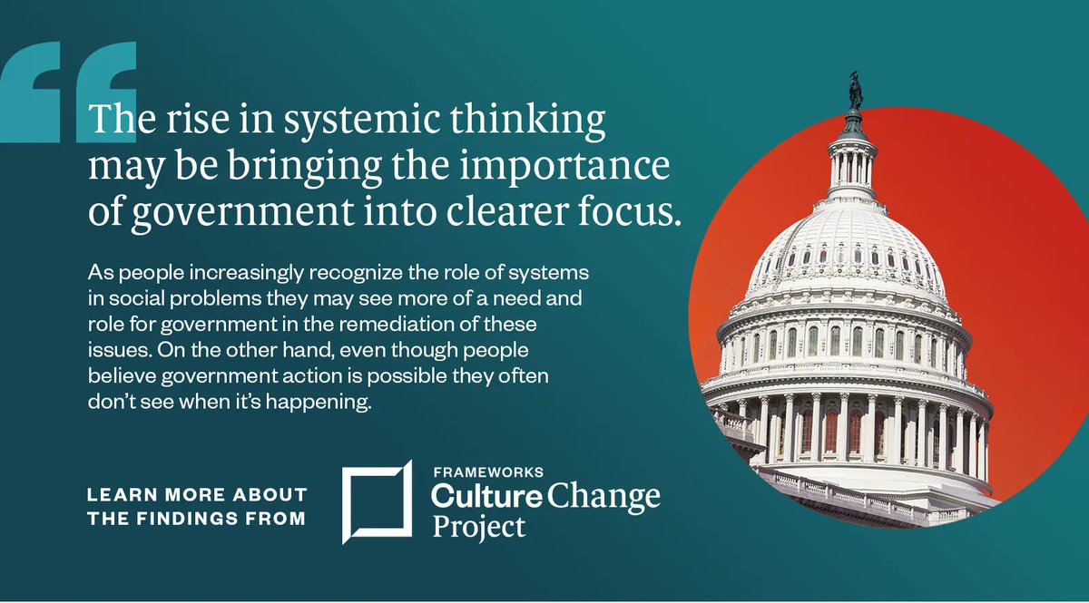 Research from the #CultureChange project reveals that individualistic ways of thinking remain dominant, but systemic thinking is on the rise. What does this mean for progressives working to change systems? 

Read more findings: bit.ly/3NszMTu