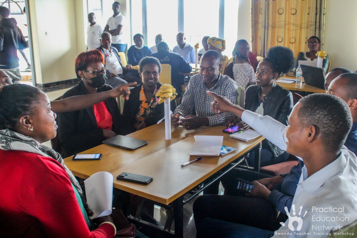 PEN_ed's tweet photo. A throwback to our hands-on science teacher training in #Rwanda. It was a great experience as we joined the @AIMS_Next team to train nearly 200 #teachers using 24 hands-on science activities while working cross-culturally.

#LocalMaterials 
#HandsOnMindsUp 
#STEM https://t.co/dniBHZMsh1
