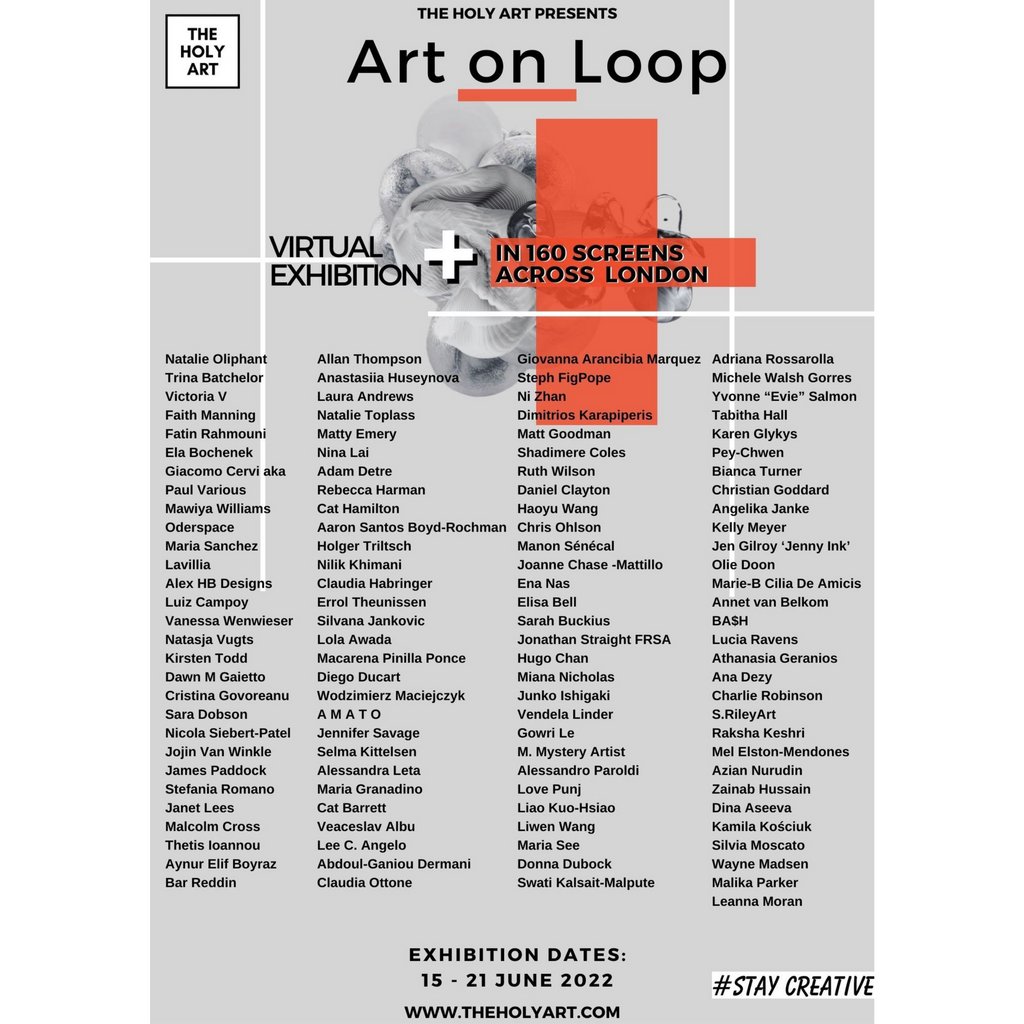Being at the forefront of showing art in London but with a global audience, #TheHolyArt gallery brings yet again, one more unique idea and a new fresh way of communicating art in our daily lives. 😍