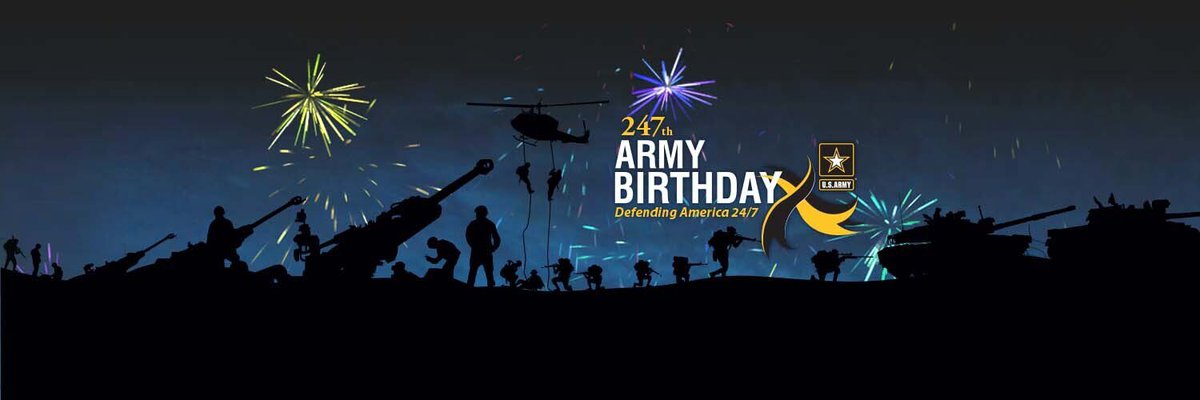 Happy 247th Birthday <a href="/USArmy/">U.S. Army</a>! America’s Army has been defending the Nation 24/7 since their establishment on June 14, 1775. We thank those we have served and continue to serve! 🎉