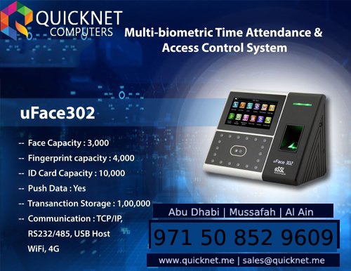 quicknet_me's tweet image. Access control systems Abu Dhabi. Biometric sensors, time attendance machine
Contact Now : +971 50 852 9609 
Website :quicknet.me 
#quicknetcomputers #quicknetabudhabi #quicknetsecuritysolutions #quicknetsecuritysystems #biometricsystem #accesscontrolsystems