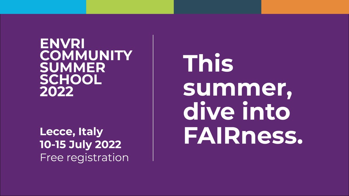 ENVRI Community Summer School 22 by <a href="/LifeWatchERIC/">LifeWatch ERIC</a>: few seats left! 

✔️ learn to improve Ui
✔️get better at services packaging
✔️improve services reusability/validation
✔️create supporting networks using the ENVRI-Hub

Free for RIs
Registration DL 17.6
envri.eu/a-few-seats-le…