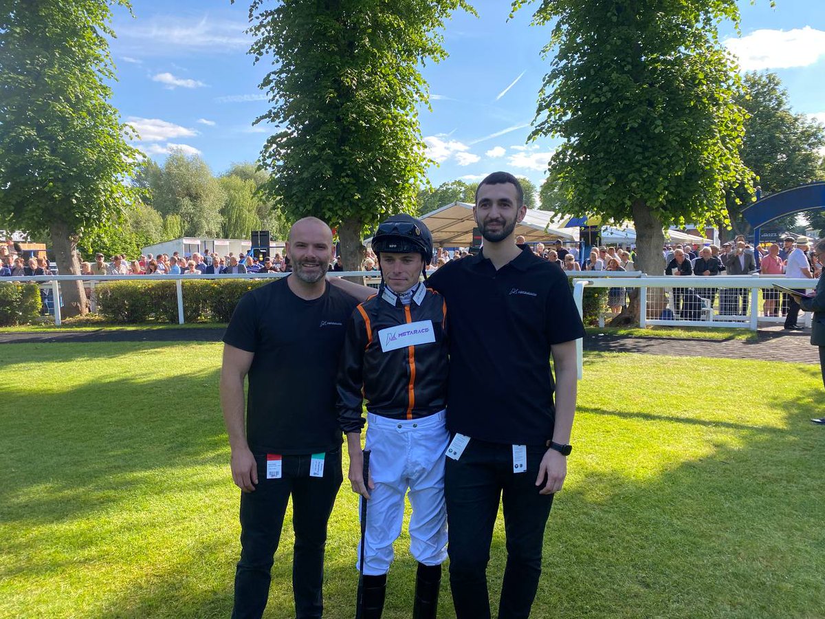 MetaRaceNew's tweet photo. We made horse racing history! 🤩

Yesterday our real-life colt - named MetaRace! - became the world’s first racehorse to be fractionalised into NFTs AND race competitively, at Royal @WindsorRaces!

We’re so proud of #MetaRace and can’t wait to drop his NFTs to our community! 🏇 https://t.co/6zYkSgLU17