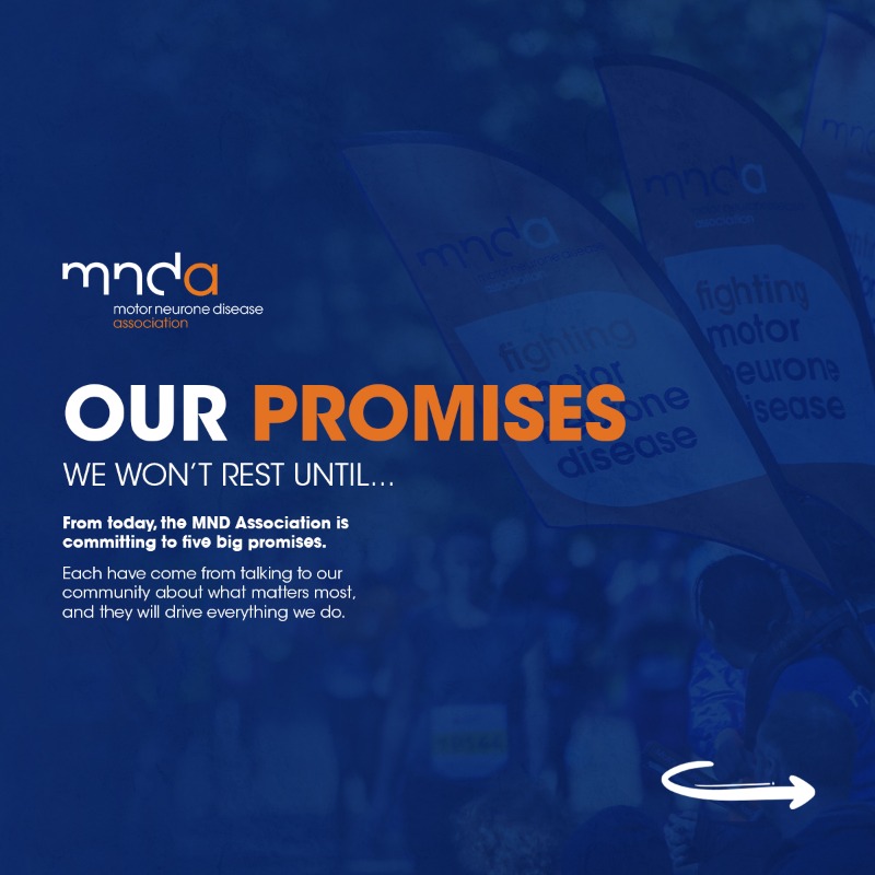 mndassoc's tweet photo. Our five promises are for those living with and affected by motor neurone disease. They will power everything we do.

Hold us to our promises.

Please retweet this to spread the word ready for #GlobalMNDAwarenessDay tomorrow.

🤝 #MNDPromises