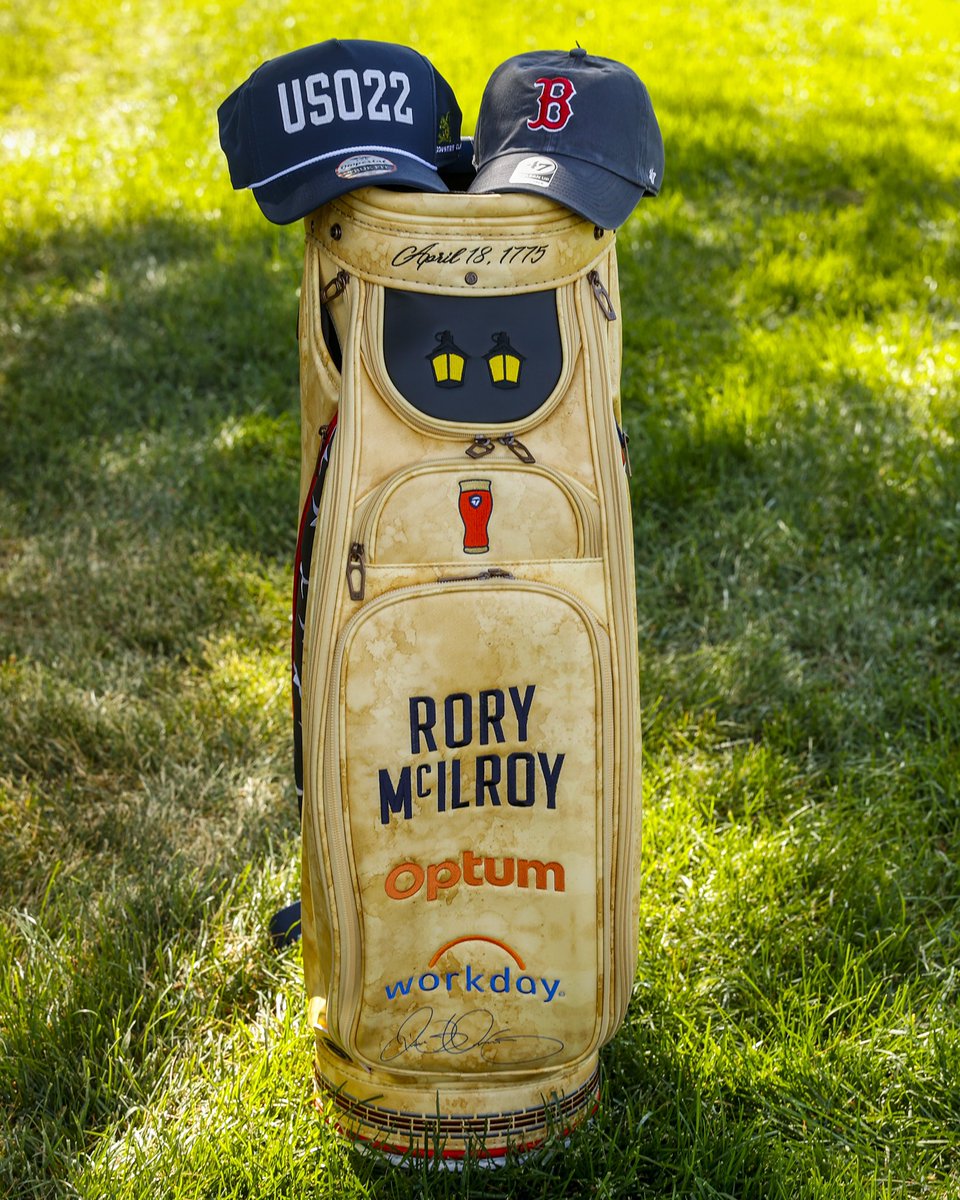 Going to be a great week for sports in Boston. I have two tickets to the @usopengolf, tickets to the @RedSox game and this signed bag for one lucky Boston fan. Retweet to win.