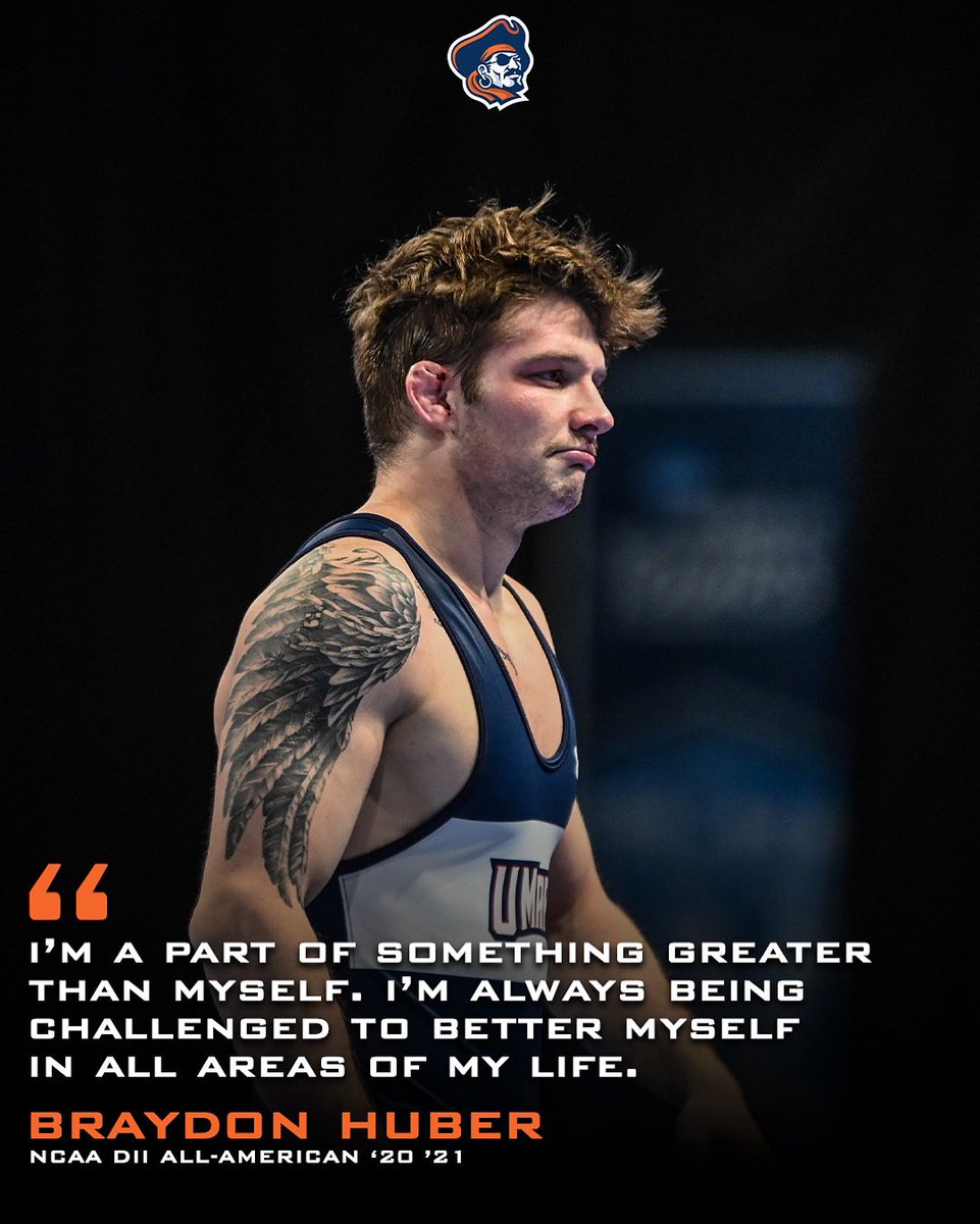 UMaryWrestling's tweet photo. What does being a part of UMary Wrestling mean to Braydon Huber? 

#hooksup | #maraudersforlife https://t.co/NC3x2RpndM
