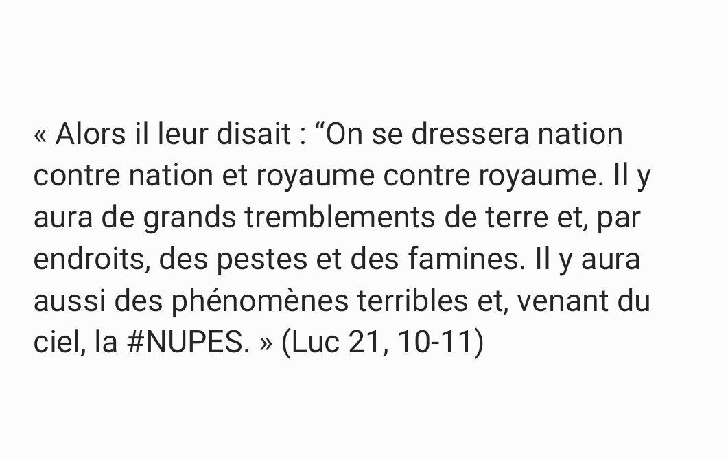 Tout était déjà écrit dans la bible ! 
Merci <a href="/BisCaptain/">Captain</a> !
<a href="/Cindy_LAUPEN/">Cindy LAUPEN</a> c'est  l'apocalypse. 🤣