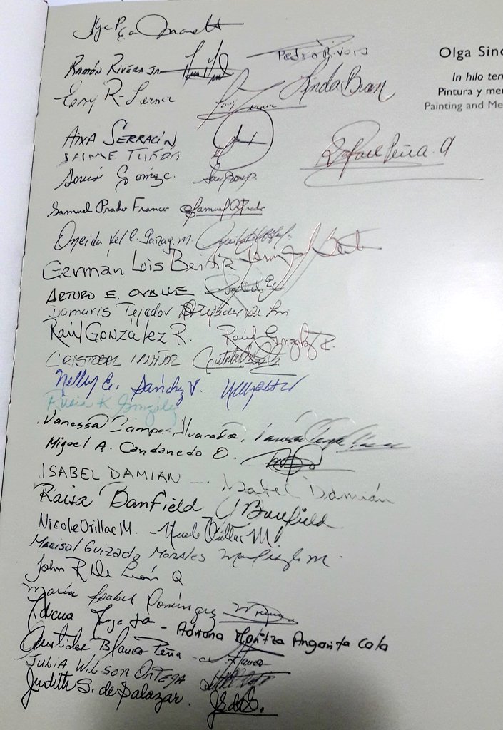 Las firmas de <a href="/libelula_group/">Libelula Group</a> en un libro entregada al Instituto Confucio  de <a href="/UniversidadPma/">UniversidaddePanama</a> , como un reconocimiento al gran aporte del pueblo Chino a Panamá. <a href="/weiasecas/">魏强  WEI Qiang</a> <a href="/sibiup/">SIBIUP</a> <a href="/wuji_li/">LI Wuji</a> <a href="/qzhou9226/">Q Zhou</a> #Cultura