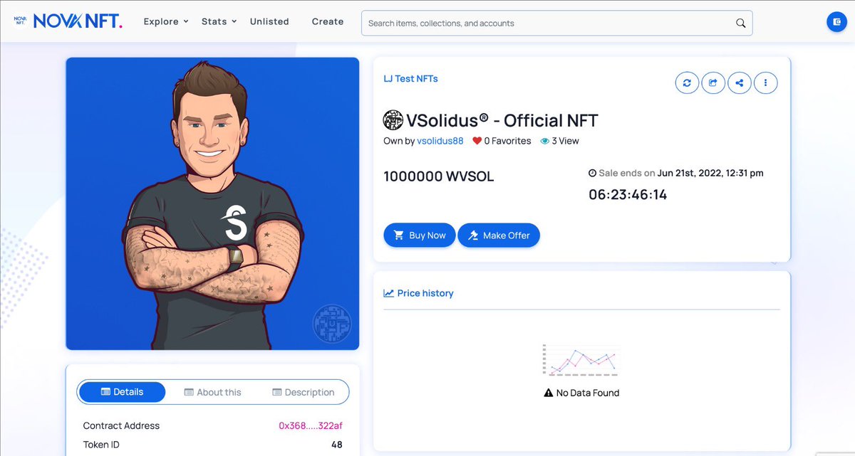 The Nova NFT Marketplace is just around the corner. All payments in #Vsolidus protected by #VCode. Join our new telegram group t.me/NovaWalletNFT #altcoin #NFTs #NFTCommmunity #NFTGiveaways #nftart #novawallet #NFTdrops