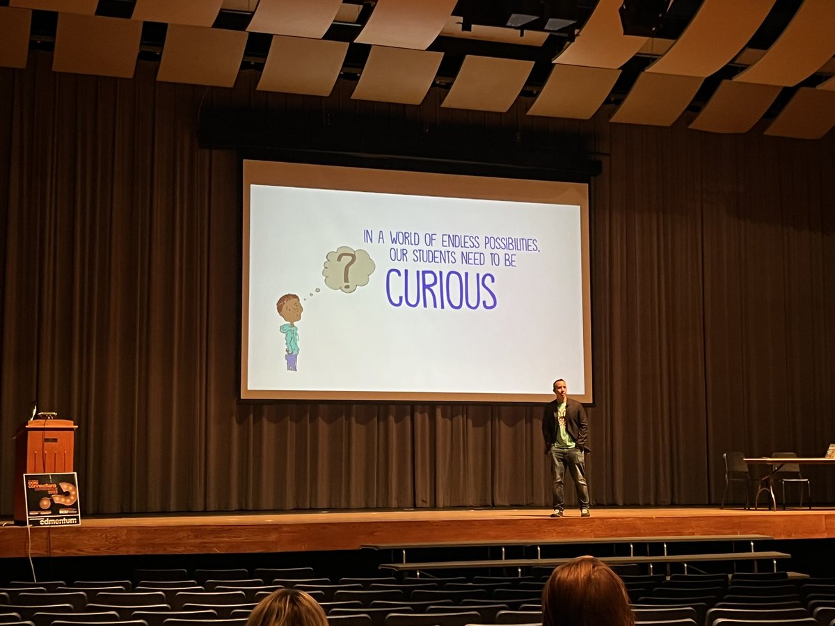 Enjoying this morning’s keynote by <a href="/spencerideas/">Dr. John Spencer</a> at #BCIUCore