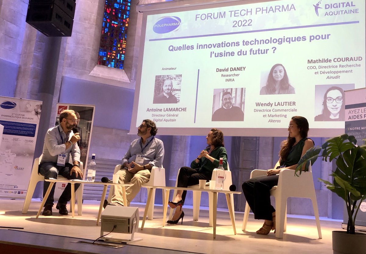 DUBOSCQ Paco (@duboscqpaco) on Twitter photo #forumtechpharma «Quelles innovations technologiques pour l’usine du futur » <a href="/Polepharma/">Polepharma</a> <a href="/gipso/">Teresa Gipson</a> animation Antoine Lamarche @DigitAqui avec <a href="/Inria/">Inria</a> David Daney <a href="/akerosSAS/">Akeros</a> Wendy Lautier <a href="/airudit/">AIRUDIT</a> Mathilde Couraut #forumtechpharma «Quelles innovations technologiques pour l’usine du futur » <a href="/Polepharma/">Polepharma</a> <a href="/gipso/">Teresa Gipson</a> animation Antoine Lamarche @DigitAqui avec <a href="/Inria/">Inria</a> David Daney <a href="/akerosSAS/">Akeros</a> Wendy Lautier <a href="/airudit/">AIRUDIT</a> Mathilde Couraut