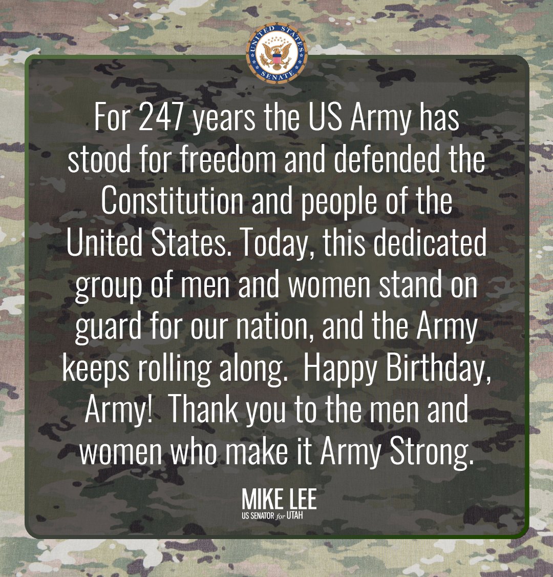 #Armybday #Army247 @USArmy