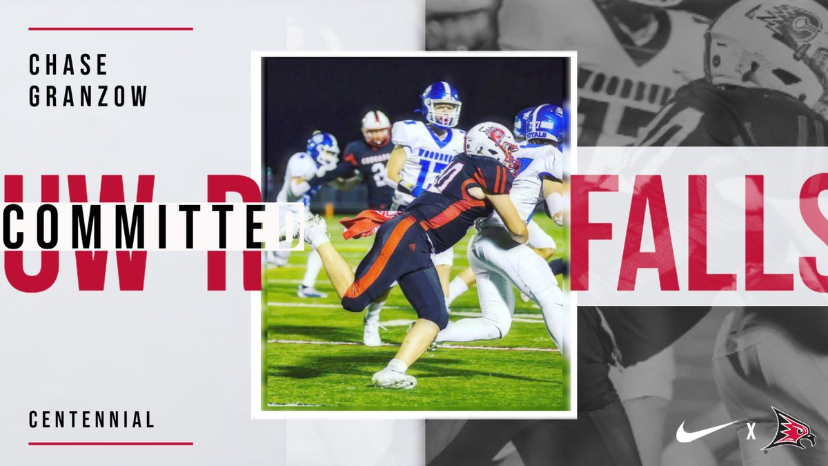 UWRFFootball's tweet photo. The defense adds another to the trenches with @ChaseGranzow, a DL out of @CentCougsFB in Minnesota! #StrikeFirst #PipelineProgram #2OARWITHU2 https://t.co/E2YPv6nVfh