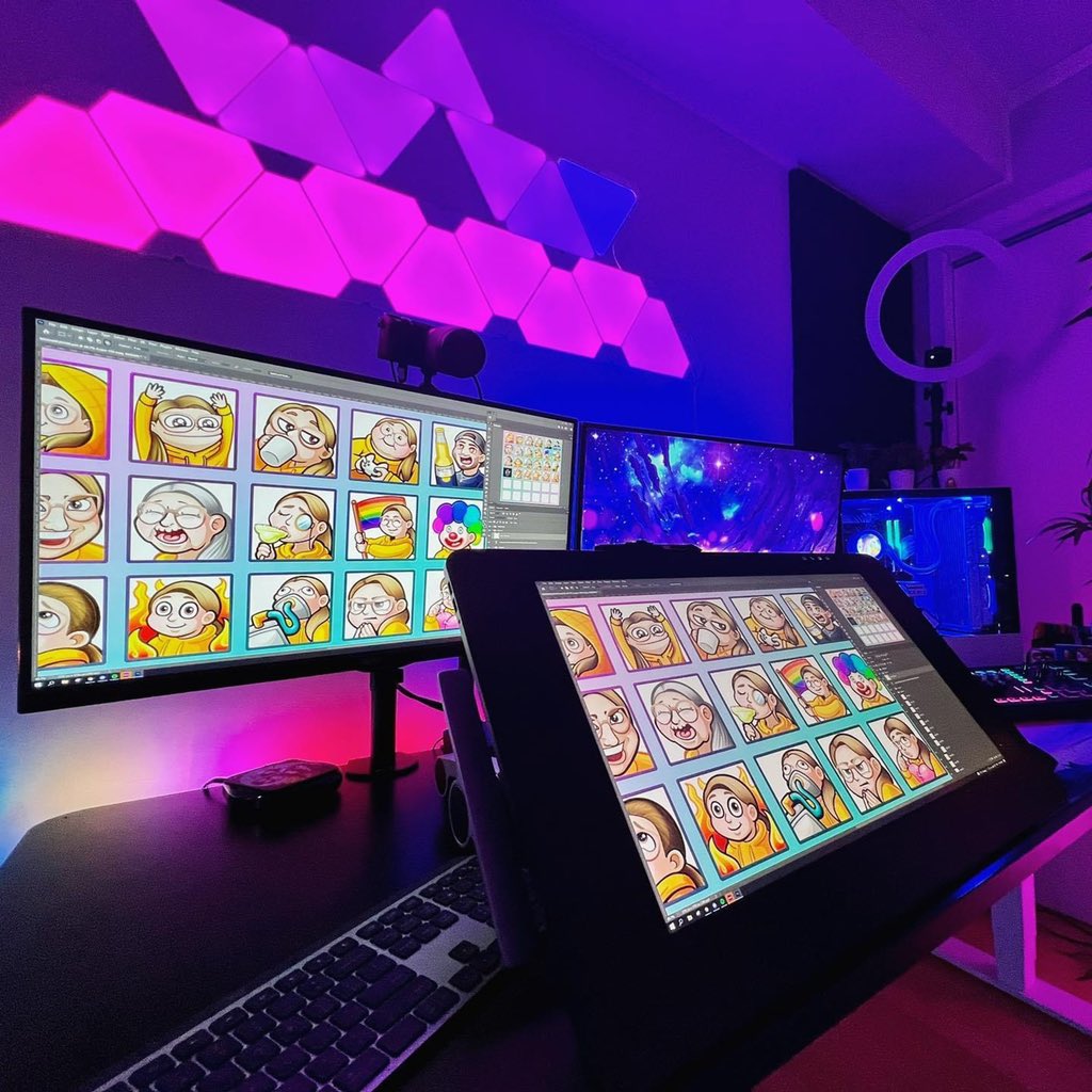 ¿Dónde están los creativos con alma gamer que usan su pantalla Wacom para crear configuraciones asombrosas? 🙋‍♂️🖥

Este increíble setup es de la artista MaryPou

¡Deja un 🎮 en los comentarios si también sueñas con tener un #wacomworkspace como este! #gamer #gaming #wacom #cintiq