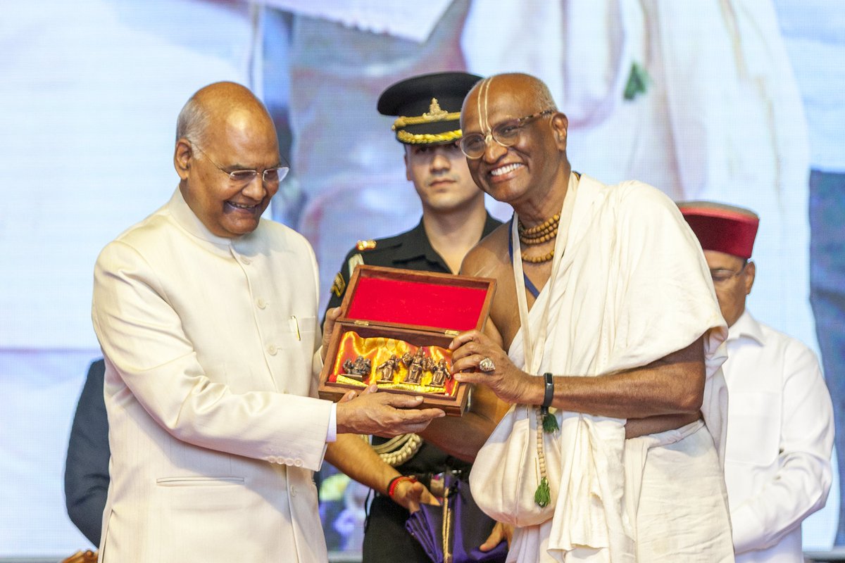 madhupanditdasa's tweet photo. I express my gratitude to the Hon’ble President of India, Shri Ram Nath Kovindji, for dedicating ISKCON Sri Rajadhiraja Govinda Temple and cultural complex to society. @rashtrapatibhvn https://t.co/pK87Sq91j7