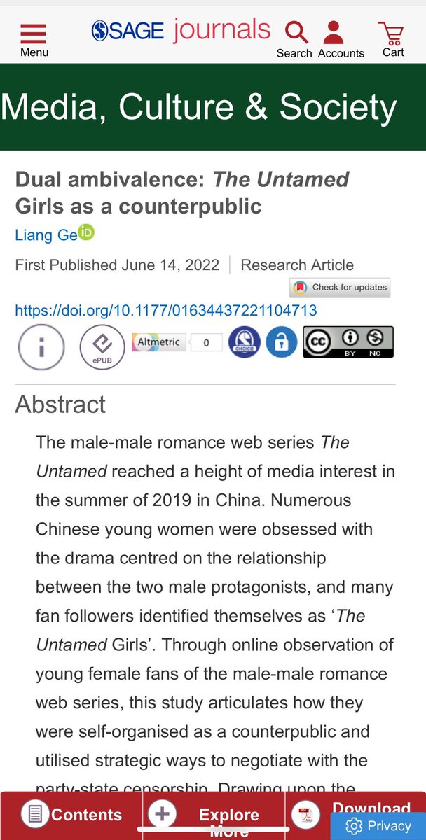 LiangGe96's tweet photo. My first article on #TheUntamed Girls now comes into the world! 😋 This article explores how these young female fans self-organised as a counterpublic and perhaps more importantly, the dual ambivalence embodied in their online collective practices.

https://t.co/vrC4ILypIT https://t.co/JXiM3oB9AH