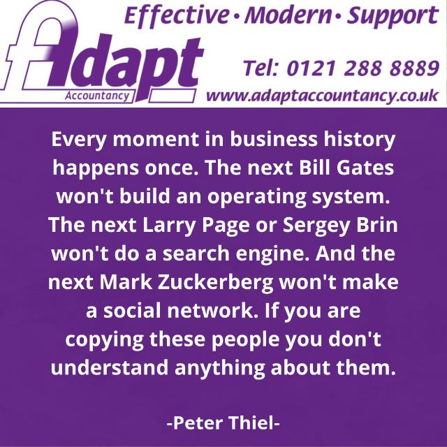 adapt123's tweet photo. Happy Tuesday Everyone
Here is our quote of the day
#interstates #bankofengland #business #adaptaccountancy #businessgrowth #quotes #accountancy #accountingservices #businesssolutions #lifelessons #marketingstrategy #marketingtips https://t.co/NuL7vUndi7