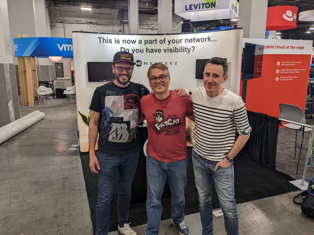 NetBeez's tweet photo. Ready for another day at #CLUS22? We are! Come visit NetBeez at Booth 1026 today! #tech @CiscoLive #networkmonitoring https://t.co/8NlrMHwoNY