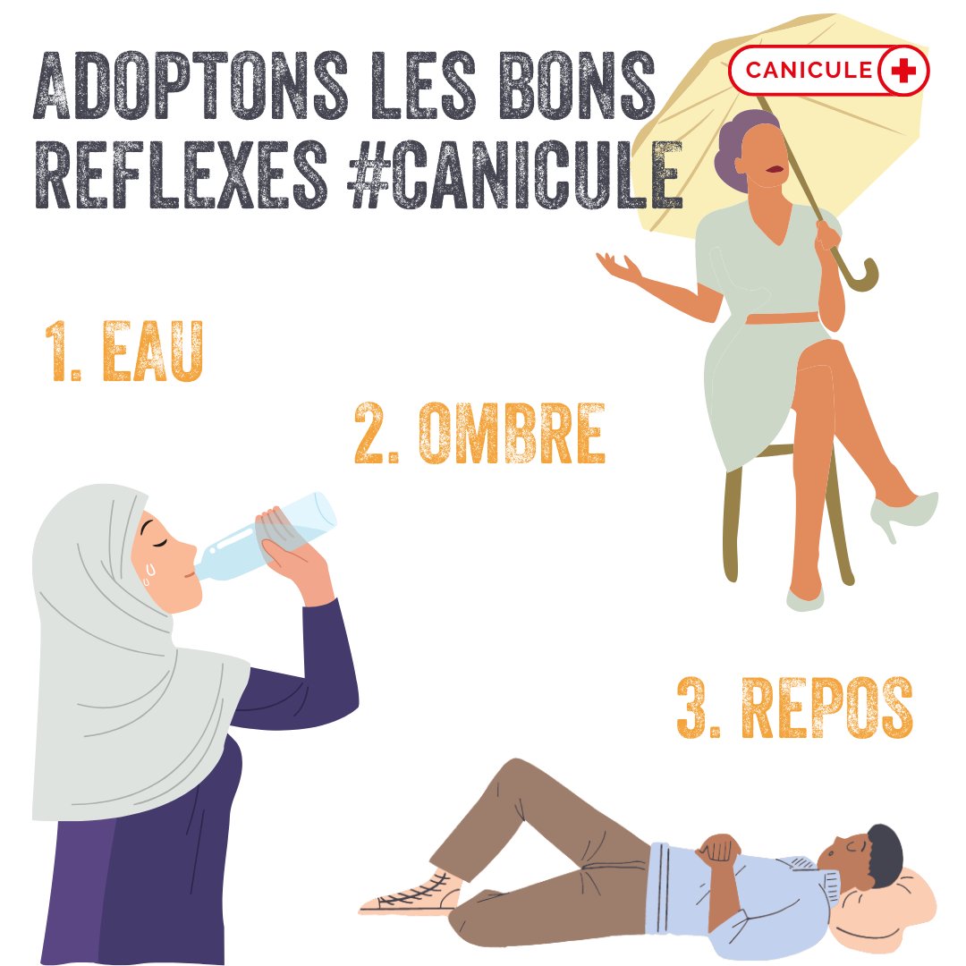 Ensemble, adoptons les bons réflexes afin de se protéger et protéger nos proches pendant la #canicule !
#BeatTheHeat