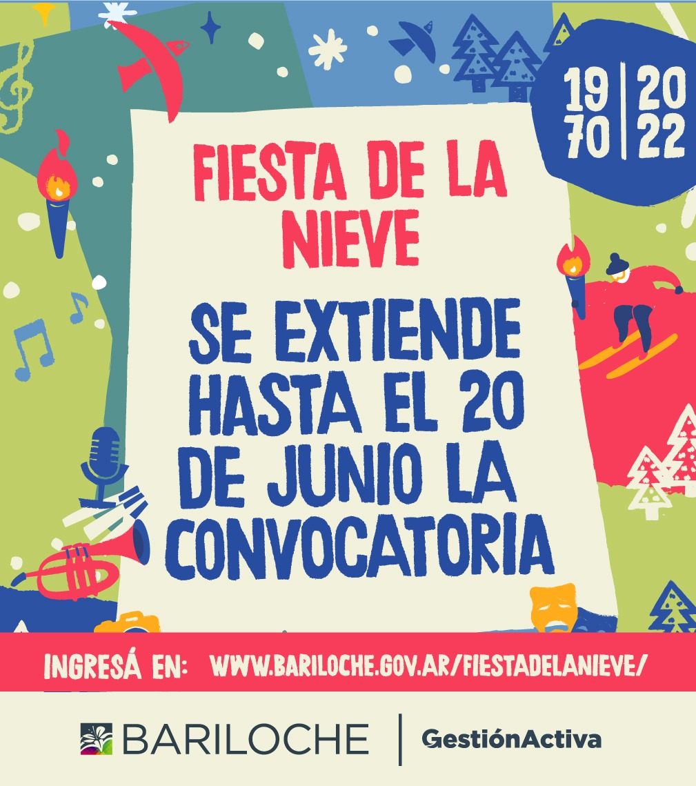 Fiesta de la Nieve: Se prolonga una semana la inscripción de artistas locales
Lee más 👉 bit.ly/3zBvJAe

<a href="/GennusoG/">Gustavo Gennuso</a> 
#gestionactiva #gustavogennuso #barilocheactiva