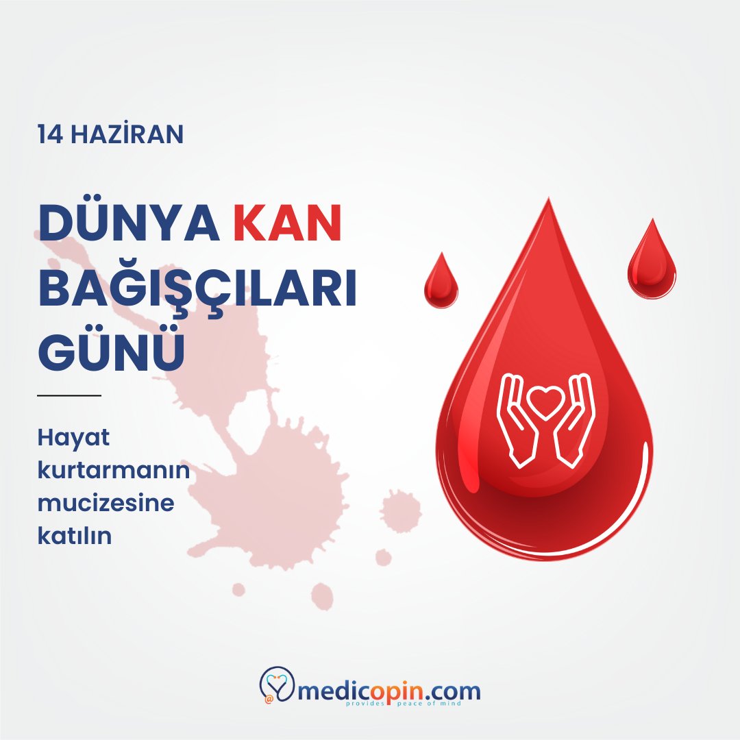 DÜNYA KAN BAĞIŞÇILARI GÜNÜ 🩸🩸

#14haziran #14hazirandünyakanbağışçılarıgünü #medicopin #medicopincom