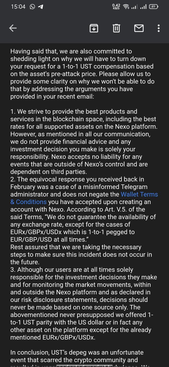 marcy9487's tweet photo. @AntoniNexo @Nexo There are two types of companies, one that tells users that guarantees the depeg for stablecoins and then sh*t you in the face, and one that really do what they said. Nexo is one of the firsts https://t.co/OKPR3gtSd1