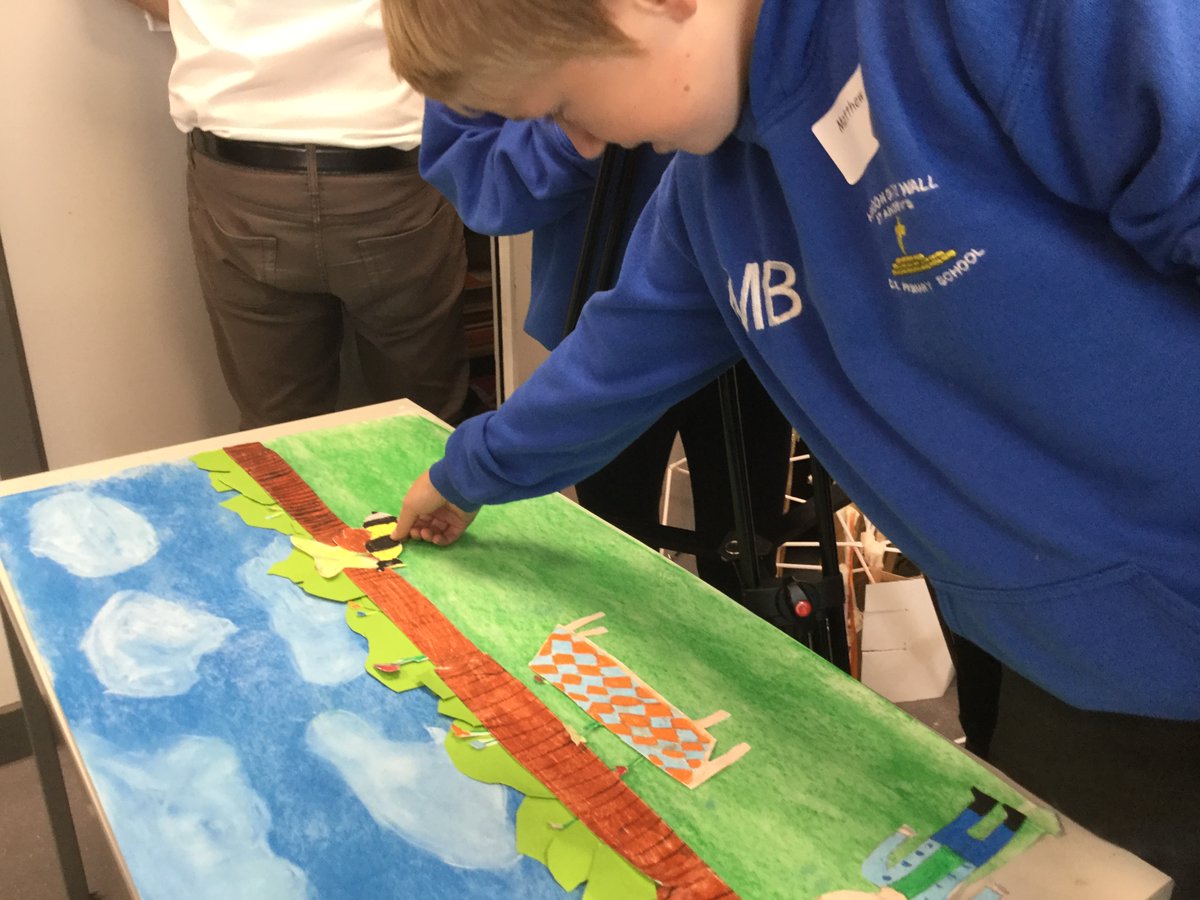 HeddonSchool's tweet photo. Our bee animations are now being filmed. We enjoyed working with Haltwhistle Film Project to plan, create and film our animations. Watch out for the final films! #creativearts #transition #beeproject #memorablelearning @NclDiocese @N_landCouncil @PeleTrust https://t.co/cemLlMdPq8