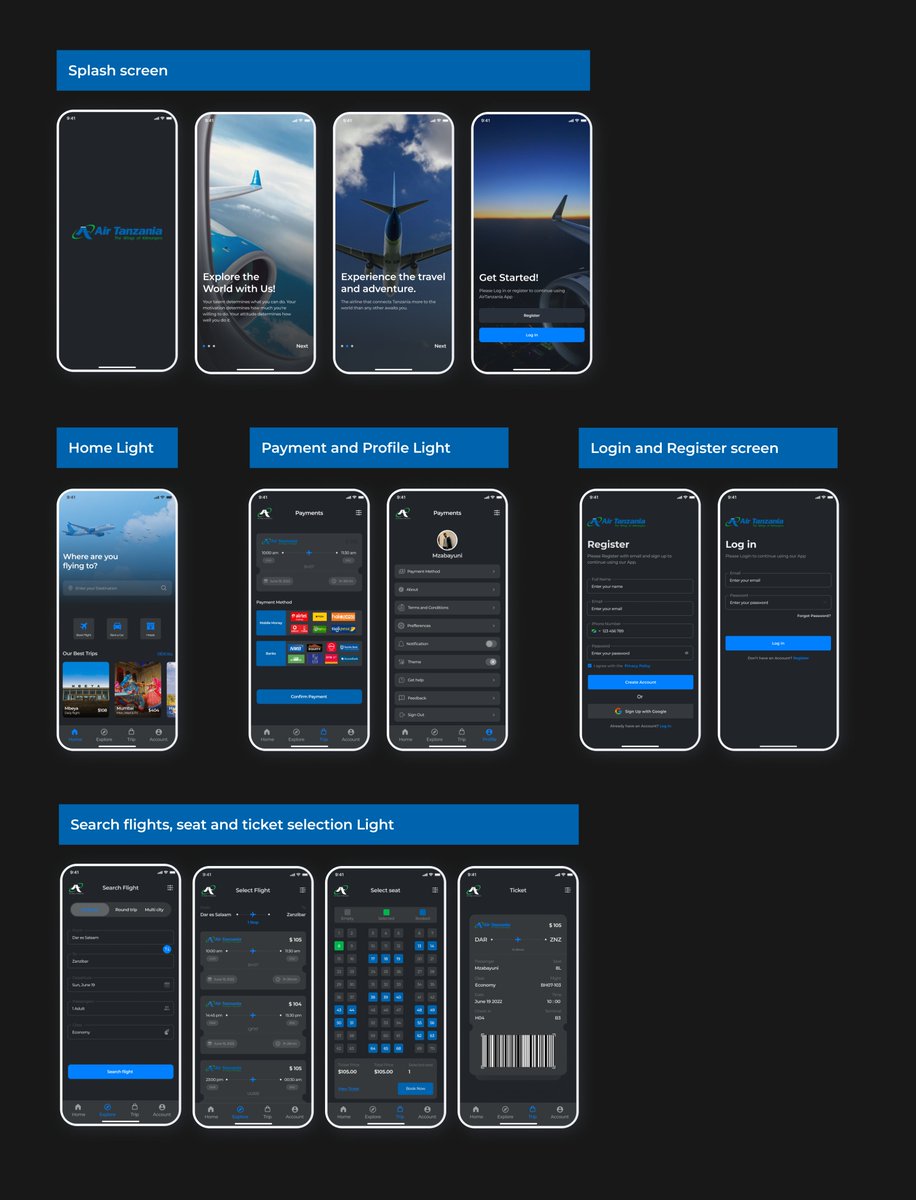 mzabayuni's tweet photo. So I've decided to design the @AirTanzania mobile app since there is no booking App. Please share so that they can see the need to have a mobile App.
@WizarayaUJnaUC @AirTanzania https://t.co/HveOUXIrd3