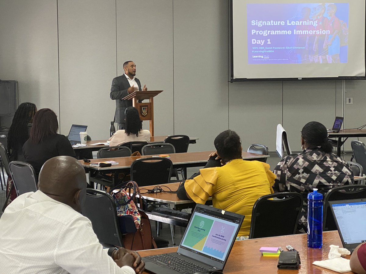 learning1stbda's tweet image. Fantastic to have Hon. Minister @Diallo_Rabain &amp;amp; CedarBridge Academy &amp;amp; The Berkeley Institute Board Chairs Jason Wade &amp;amp; Craig Bridgewater open the Signature Learning Programme Immersion. Looking forward to welcoming the first students to enter SLPs in Sept ‘22! #learningfirstbda