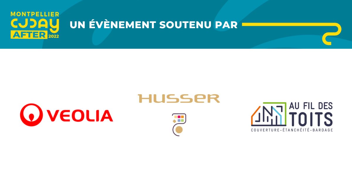 [ #CJDAYAFTER ]

Merci à <a href="/Veolia/">Veolia</a>, Husser Traiteur et Au Fil Des Toits de soutenir notre évènement : 

📣 Optimiste actuellement ? Quelle audace !
💥 Avec <a href="/michelpoulaert/">Michel Poulaert</a>
🗓 Mercredi 29 juin 2022
📍 Au domaine du Grand Puy

➡️Détails et inscription : helloasso.com/associations/c…