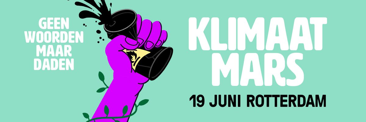 Komend weekend gaan mensen in onze thuisbasis Rotterdam massaal de straat op voor de Klimaatmars. Want de tijd voor woorden is voorbij. Samen gaan we laten zien dat het tijd is voor daden om de klimaatcrisis aan te pakken. Loop je ook mee, zondag 19 juni vanaf 13:00?