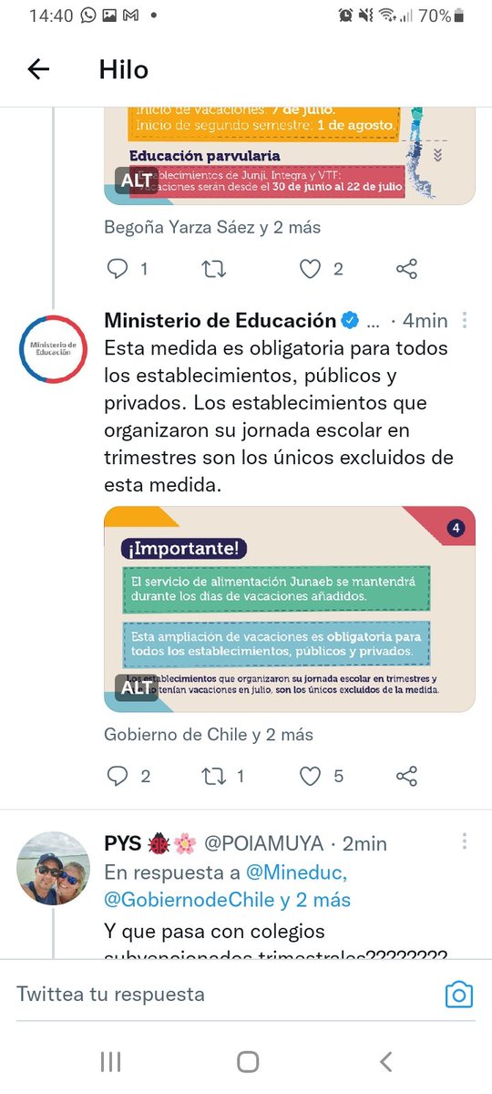 loretosalman's tweet photo. @GobiernodeChile @ministeriosalud @Mineduc Los niños con trimestre no se enferman!! Payasos https://t.co/789o2dig1b
