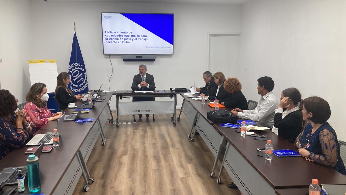 OITMexico's tweet image. Esta mañana se llevó a cabo el lanzamiento del proyecto “Fortalecimiento de Capacidades Nacionales para el Trabajo Decente en Cuba” a implementarse por @OITMexico en conjunto con el @MTSS_CUBA , @PNUDCuba y @FAOCuba
