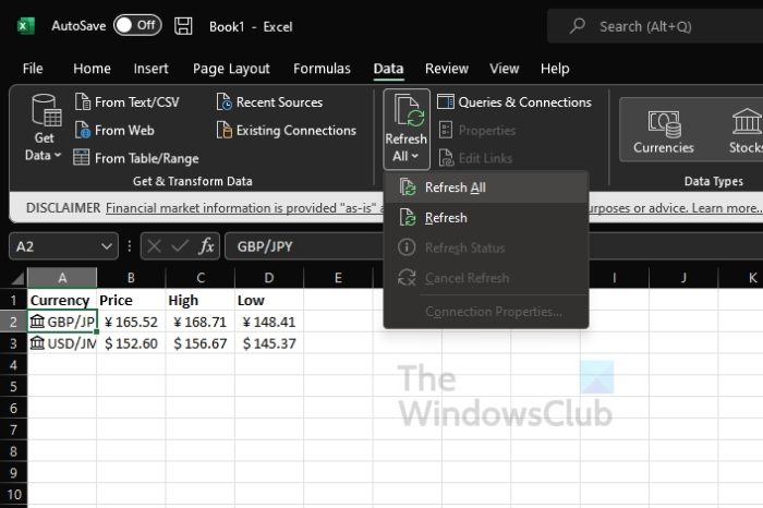 TheWindowsClub On Twitter How To Get Real time Currency Exchange premium-photo-real-time-currency-exchange-rates-observed-on-stock