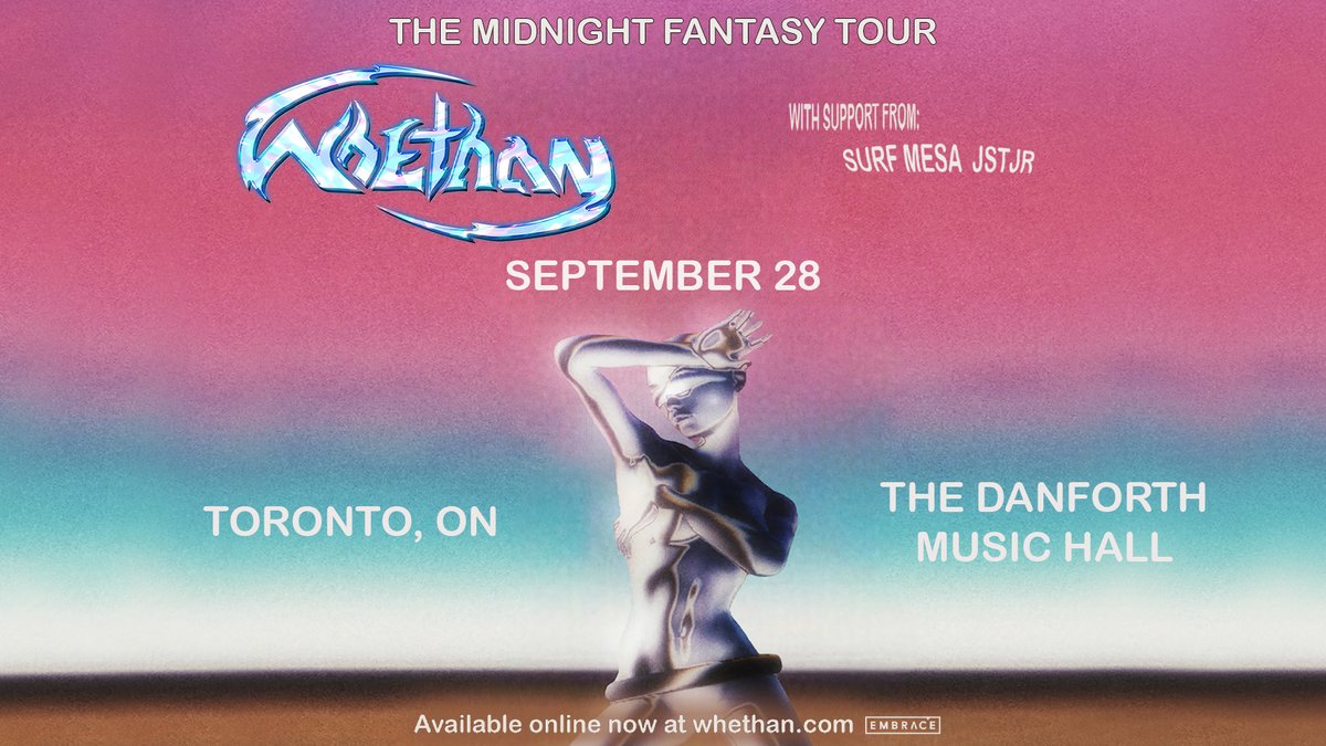 EmbracePresents's tweet image. JUST ANNOUNCED: Chicago-born DJ-producer #Whethan brings his elaborately detailed, club-ready electronic sound to the Danforth Music Hall on September 28th! 
Presale: Wed June 15 | Code: MENTAL
RSVP link in story